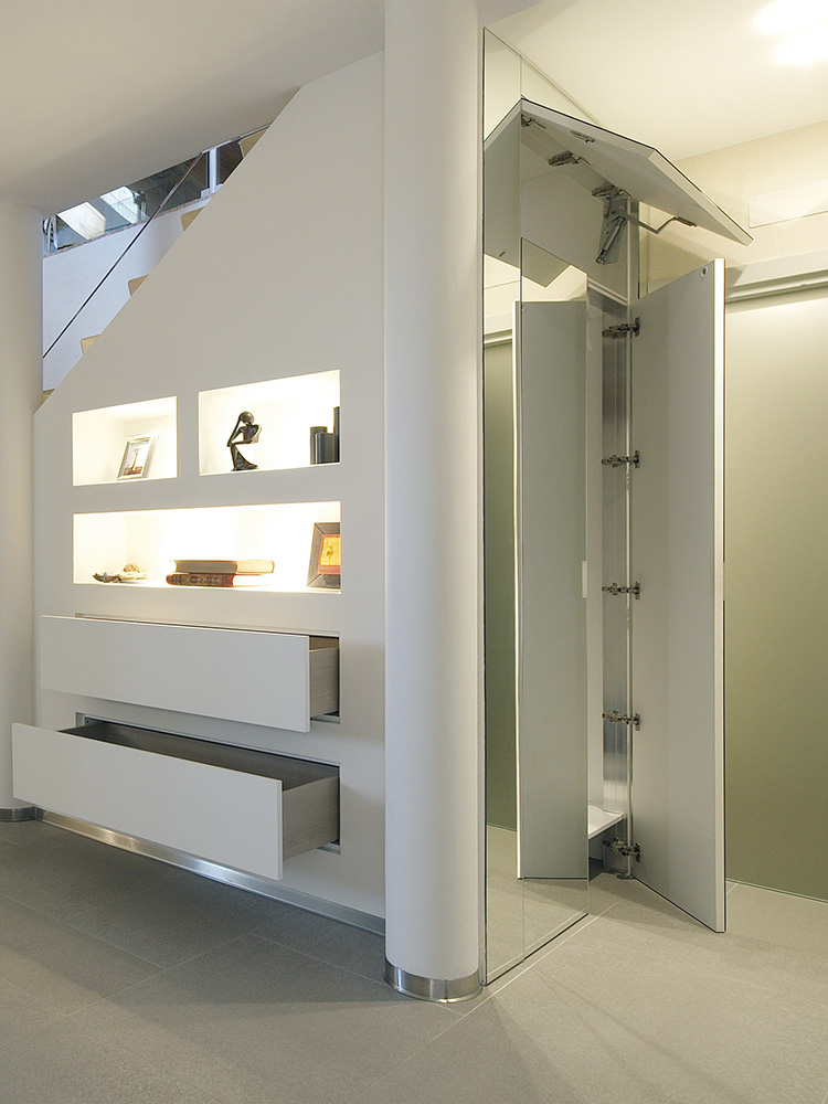 Combi rivestimento a specchio aperto