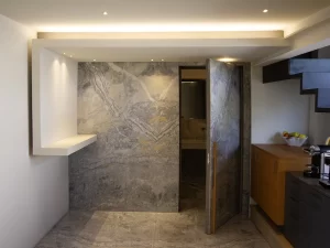 porta filo muro rivestita