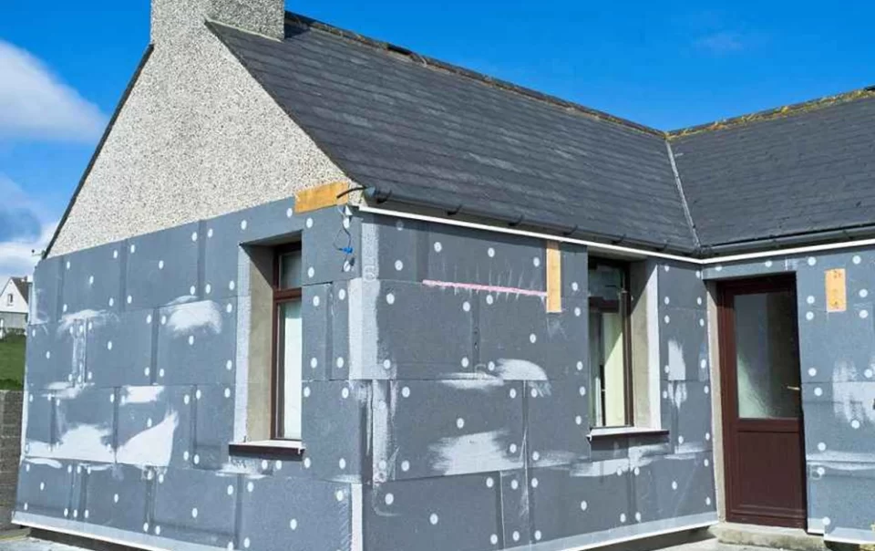 Cappotto termico esterno costruzione