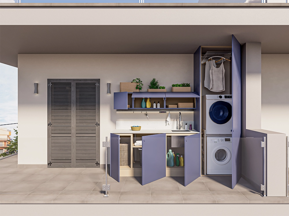 armadi per esterno freestanding aperti